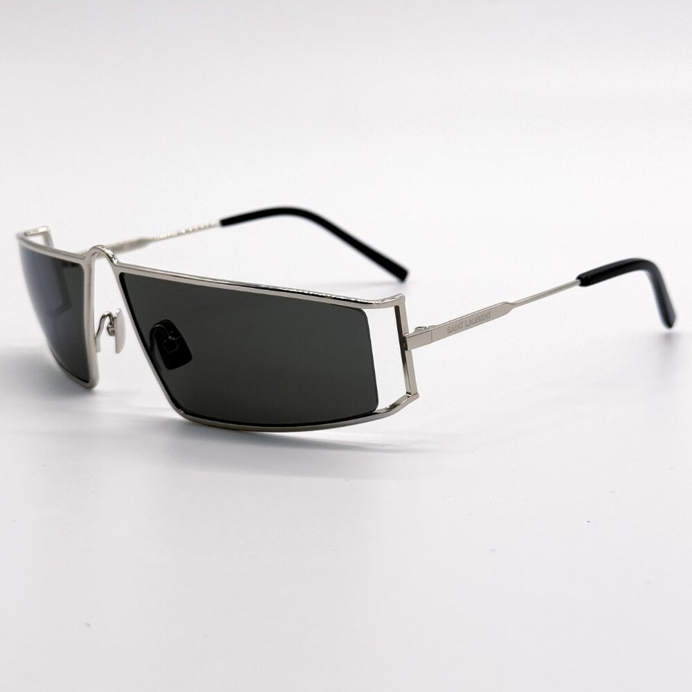 NEW SAINT LAURENT SL 606 002 SILVER SL606 002 WOMEN SUNGLASSES SAINT LAURENT - Picture 3 of 11